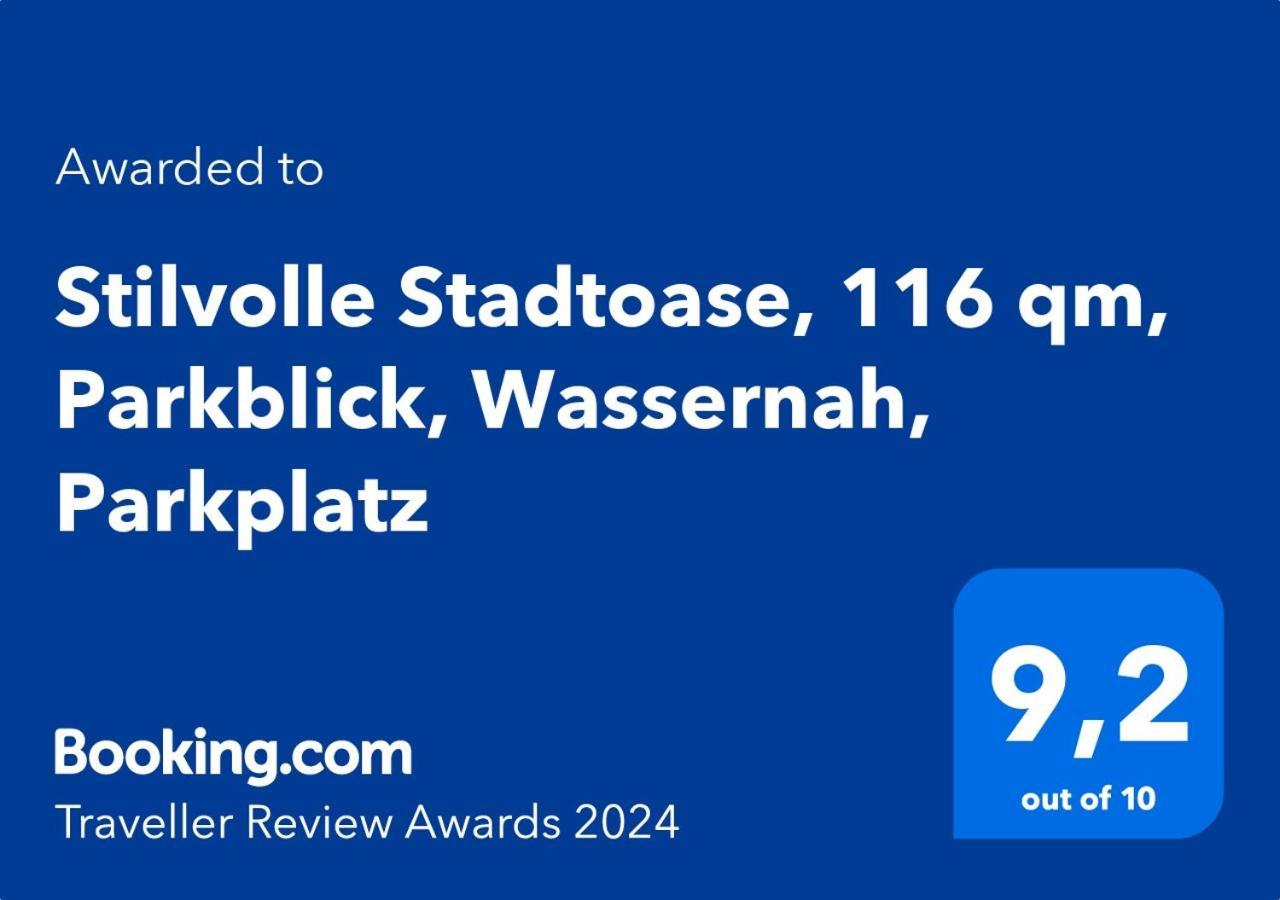 Stilvolle Stadtoase, 116 Qm, Parkblick, Wassernah, Parkplatz Wilhelmshaven Dış mekan fotoğraf