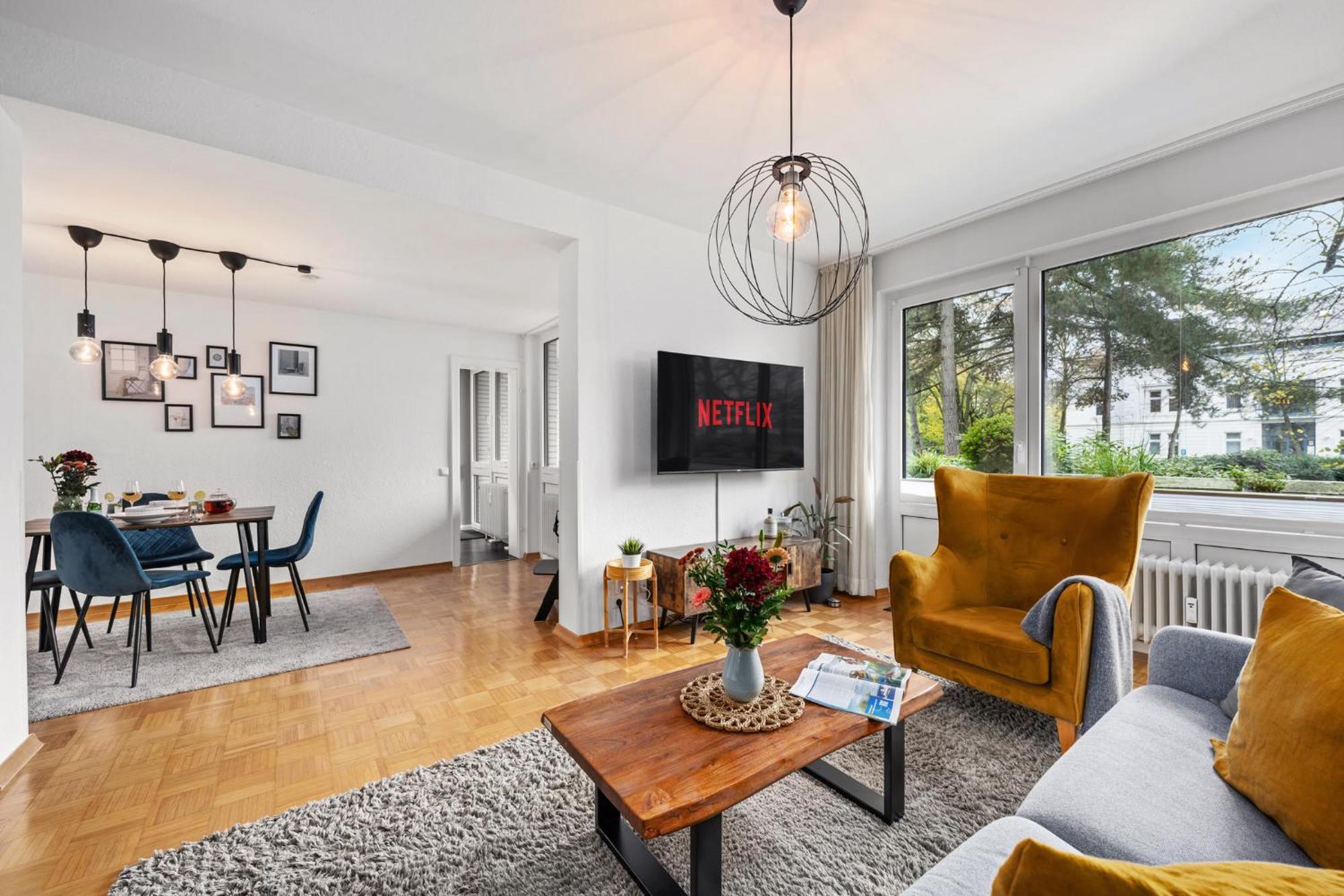 Stilvolle Stadtoase, 116 Qm, Parkblick, Wassernah, Parkplatz Wilhelmshaven Dış mekan fotoğraf